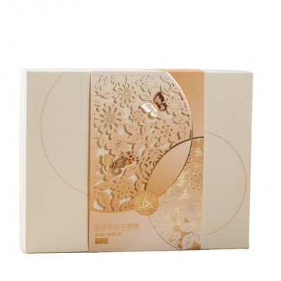 WISHMADE Factory Laser Cut Gold Foil Butterfly Cardboard Paper Skin Care Packaging Box