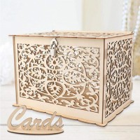 Nicro hot sell wooden wedding card box for wedding decoration